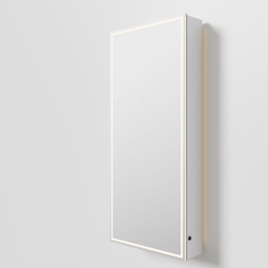 Balmani Mara armoire de toilette lumineux et anti-buée 45 x 100 cm blanc mat