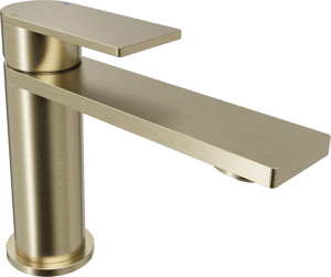 Blaufoss Fenix EcoStart standaard wastafelkraan brushed champagne gold