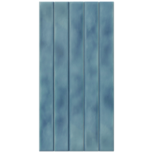 Carruzo Rio keramische Wandfliesen 24 Stück, 5x50cm Aqua