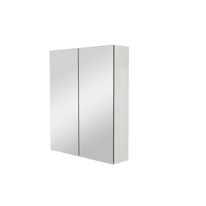Storke Reflecta Spiegelschrank Bad: 65 x 75 cm, Weiß Glänzend