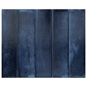 Carruzo Costa keramische Wandfliesen 34 Stück, 6x24_6cm Indigo