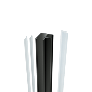 Balmani Modular profilé d'angle 200 cm noir mat