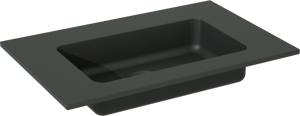 Storke Scuro vasque simple quartz mat 60 x 40 cm