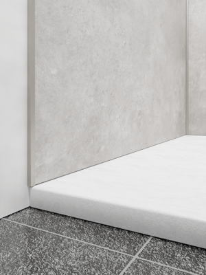 Linie lot de profilés d'angle + profilés latéraux pour revêtement mural de douche