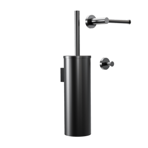 Blaufoss Harmony set d'accessoires de toilette noir mat
