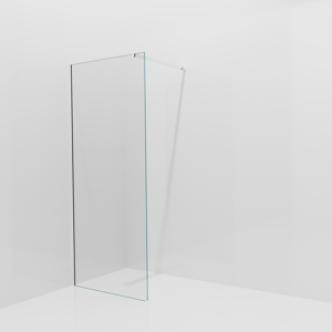 Balmani Modular Walk-In Dusche: 90 x 200 cm, Klarglas, Profil Chrom glänzend