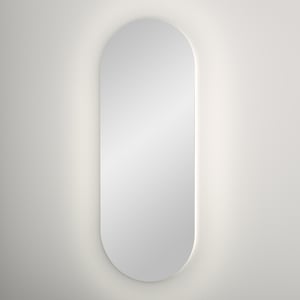 Balmani Giro Oval miroir ovale lumineux et anti-buée 42 x 110 cm