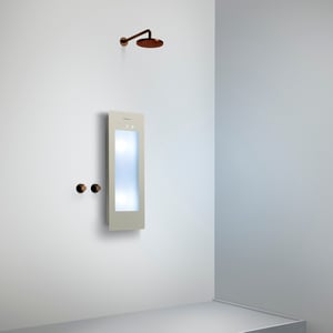 Sunshower Plus S Infrarot und UV Flache Aufputz Befestigung sand white