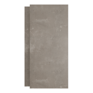 Luca Varess Groovy Duschrückwand Set 2 x 120x260 cm, SPC, Pemba Warm Grey