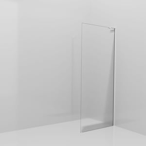 Balmani Modular Walk-In Dusche: 90 x 200 cm, Ribs, inklusive Coating, Profil Chrom glänzend mit L-Shape