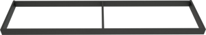 Balmani Lucida socle pour meuble sous-vasque chêne noir 180 x 55 cm