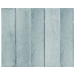 Carruzo Costa keramische Wandfliesen 34 Stück, 6x24_6cm Aqua