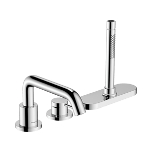 Hansgrohe Tecturis S 3-gats badrandkraan met douchekop chroom