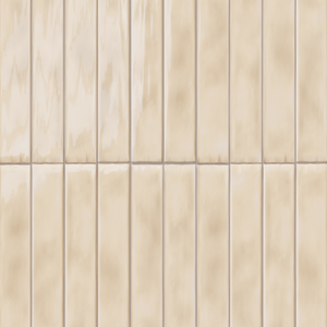 Carruzo Rio keramische Wandfliesen 24 Stück, 5x50cm Crema