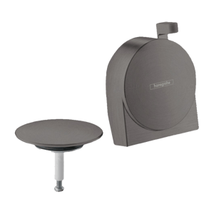 Hansgrohe Exafill S Fertigset Wanneneinlauf, Ablauf- und Überlaufgarnitur Brushed Black Chrome