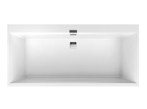 Villeroy & Boch Squaro Edge 12 baignoire encastrable duo 190 x 90 cm quaryl Blanc Brillant