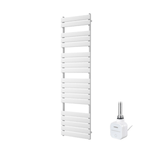 Vipera Vulcan sèche-serviettes Simple 60 x 180 cm chauffage électrique blanc mat raccordement latéral 1000W, résistance incluse