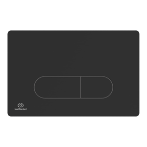 Oleas M1 bedieningspaneel Mat Zwart voor Ideal Standard ProSys inbouwreservoir