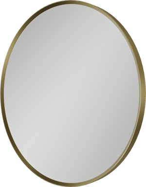 Balmani Auro ronde toiletspiegel Brushed Champagne Gold Ø 45 cm