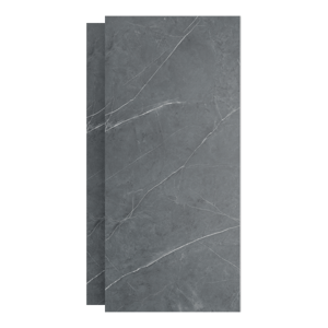 Luca Varess Groovy Duschrückwand Set 2 x 120x260 cm, SPC, Persian Grey Marble