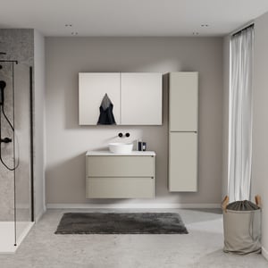 Storke Seda badkamermeubel met Tavola wastafelblad voor waskom(men)