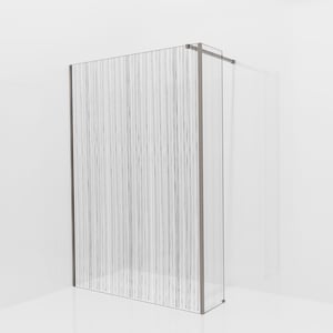 Balmani Modular Walk-In Dusche mit fester Seitenwand: 140 x 200 cm, Mikado, Profil Brushed GunMetal