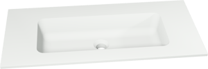 Storke Mata enkele wastafel matte Solid Surface 80 x 40 cm