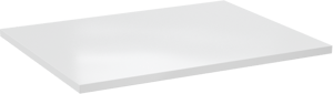 Linie Lado tablette simple marbre composite Blanc Brillant 60 x 46 cm