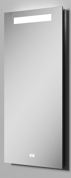 Luca Varess Solia rechteckig Badezimmerspiegel 45 x 90 cm mit Spiegelbeleuchtung und Anti-Beschlag Spiegelheizung