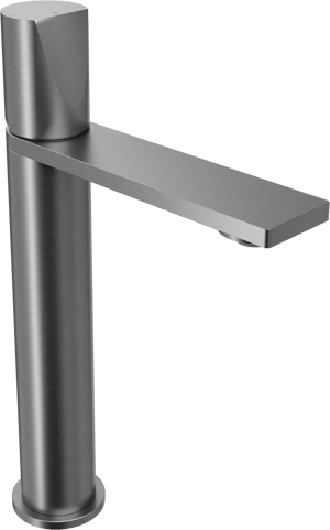Blaufoss Eris EcoStart verhoogde wastafelkraan Brushed Gunmetal