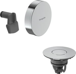 Hansgrohe Exafill afwerkset badvulling, afvoer en overloop Glanzend Chroom
