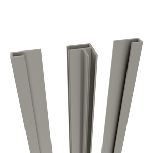 Linie jeu de profilés universel panneaux muraux 260 cm gris pierre
