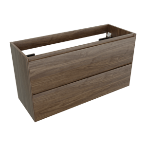 Balmani Mitra Compact meuble sous-lavabo suspendu 120 x 46 cm noyer américain 2 tiroirs
