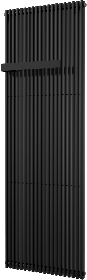 Vipera Corrason Badheizkörper, 60 x 180 cm, Zentralheizung, Schwarz matt, Seitenanschluss, 1819W
