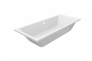 Luca Varess Sandrina baignoire encastrable duo 180 x 80 cm acrylique blanc mat