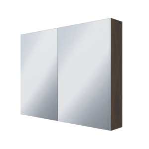 Storke Reflecta Spiegelschrank Bad: 100 x 75 cm, Nussbaum