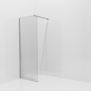 Balmani Modular inloopdouche: 80 x 200 cm, Ribs met coating, Brushed Inox profielen