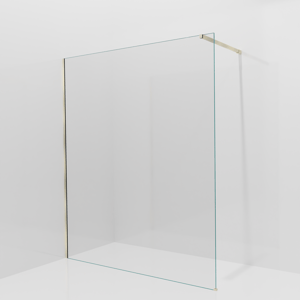 Balmani Modular Walk-In Dusche: 170 x 200 cm, Klarglas, inklusive Coating, Profil Brushed Champagne Gold