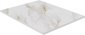 Luca Varess Suite douchebak 120 x 90 cm composietmarmer Marble Gold