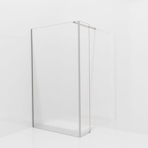 Balmani Modular douche à l'italienne avec paroi latérale fixe: 120 x 200 cm, Ribs, avec coating, Profil Brushed Inox