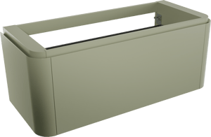 Balmani Moon meuble sous-vasque suspendu 130 x 55 cm vert sauge 2 tiroirs