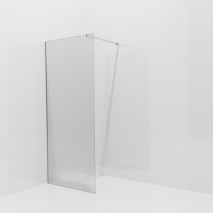 Balmani Modular Walk-In Dusche: 90 x 200 cm, Ribs, inklusive Coating, Profil Chrom glänzend