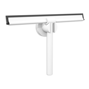 Blaufoss raclette de douche blanc avec système de suspension pour fixation murale