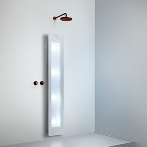 Sunshower Plus L Infrarot und UV Flache Aufputz Befestigung white
