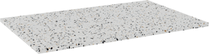 Balmani Stretto tablette simple Bianco Nero terrazzo 90 x 55 cm
