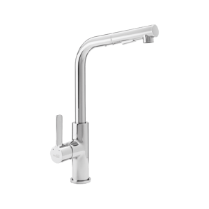 Blaufoss Volador robinet de cuisine avec douchette extractible chrome brillant