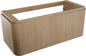 Balmani Moon meuble sous-vasque suspendu 130 x 55 cm chêne naturel 2 tiroirs