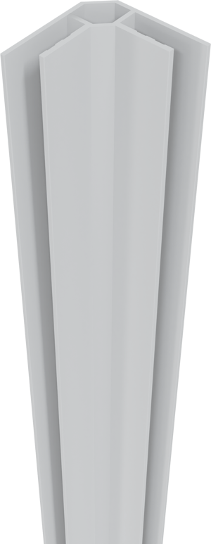 Linie Rumba Profil d'angle pour revêtement mural de douche 220 cm blanc mat