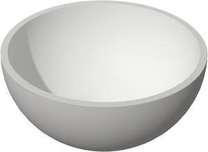 Balmani Jazz vasque à poser Solid Surface mat rond Ø 22 cm