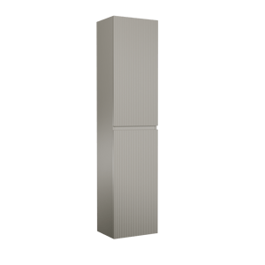 Storke Ribs colonne salle de bains suspendu soie grise 40 x 30 x 170 cm